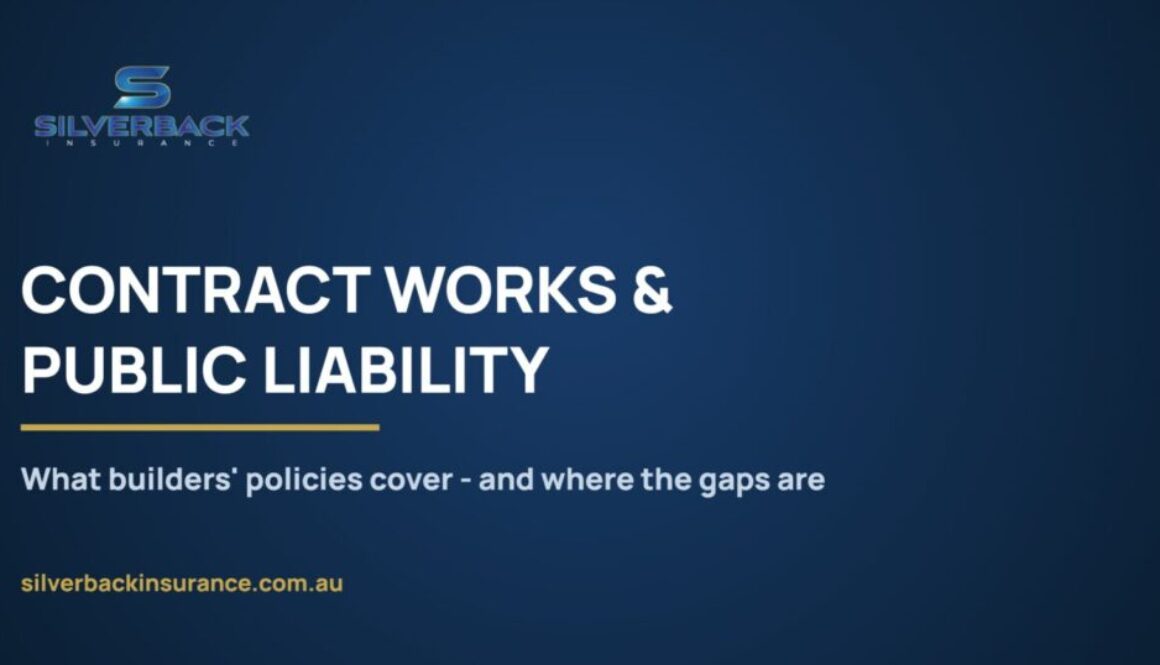 Contract Works Public Liability Builders 2x Contract works and public liability insurance for residential and commercial builders